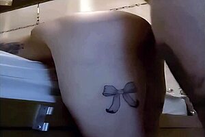 I make my slut slave orgasm with anal rimjob