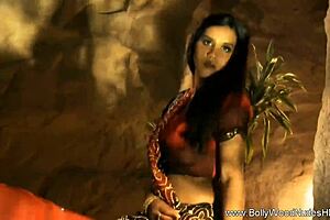 an exotic bollywood lover performs a seductive dance routine