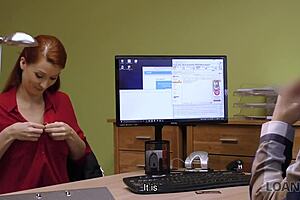 Big-breasted woman offers vagina for money in loan4k casting. Teen 18+ interview included.