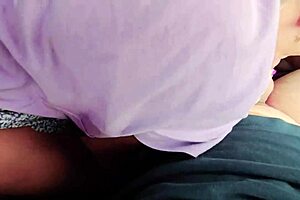 mom's friend gives blowjob in car