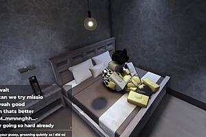 roblox catgirl teases with big ass before sex