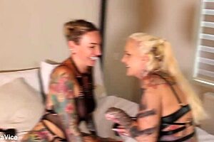 When my boyfriend met my girlcrush whole scene deep throat drool spit anal atm double dipping anal stretching and facials with cum swallow