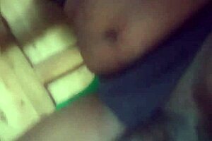 Real African Shemale Performing Masturbation Leading To Big Cumshot