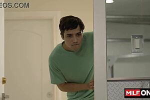 double milf trouble at gym with blowjobs and wet pussies