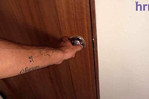 sexy horny teen devours huge cock with blowjob and licking