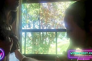 Wife Surprises Husband With Friend In Forest Cabin