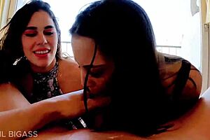 I vomited over two liters while April and Belle dominated me in this intense bdsm humiliation session