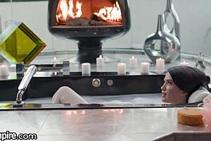 Horny Girlfriend Lures Him Into Erotic Bathtub Sex