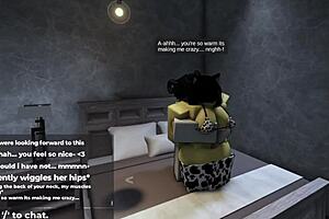 roblox catgirl teases with big ass before sex