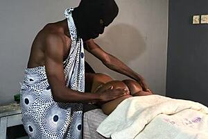 Want a happy ending with this sexy milf's ass?