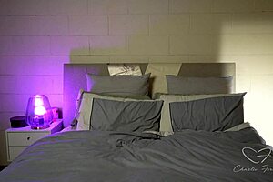 I love sending sensual nudes, teasing with my big natural tits and fingering my pussy in the bedroom, Charlie Forde style.