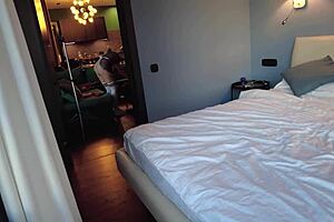 The Hotel Cleaning Lady Sucking Cock Of This Fat Pig