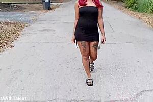 pretty impala outdoor in sexy dress?