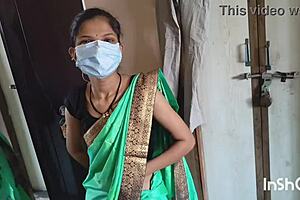 My Village Bhabhi Shivani In Green Saree Dances Seductively For Father In Law On Ranch