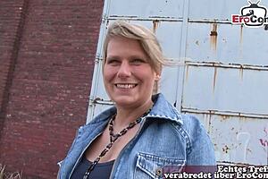 German housewife participates in sex casting for money