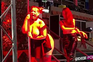 fat spanish girl on public stage, do they wax your body?