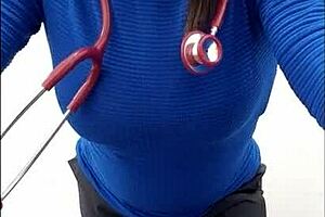 latina nurse in HOSPITAL fucks boss in office