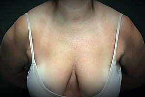 bouncing saggy tits with moaning mature milf