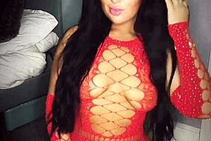 horny british brunette slut masturbates with toys and squirts in solo webcam session