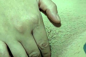 Man Shaves Woman's Trimmed Pussy And Hairy Ass For Friend To Lick