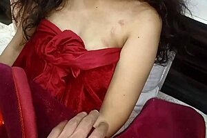 Muslim girlfriend's secret anal blowjob with horny friend