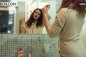 Sexy Milf Mom Teasing In The Shower - Xczech Com