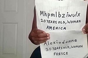 American 33 year old llamasr 30 year old alexiadonna and french 20 year old mhpmlbziwulx restricted threesome roleplayed with paper aesthetic collage and cum on top 3