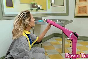 Charming Shemale Bella Atrix Spends Quality Time with Her Machine