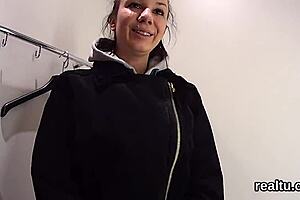 Adorable Czech Kitten Seduced in Hypermarket