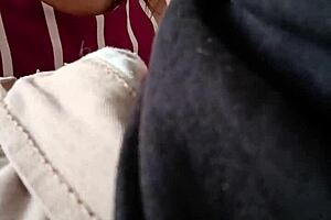 I give a blowjob to a married man who secretly records the close-up action