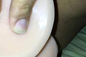 Watching My Hot BBW Latina Girlfriend Try Two Big Dildos