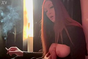 Hot Horny Milf Artemisia Love Showing Her Big Boobs Smoking Cigarettes Fetish Sesh
