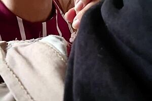 I give a blowjob to a married man who secretly records the close-up action