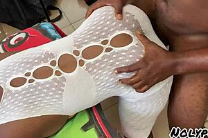 hot sexy ebony fucked very good at her room with swollen pussy