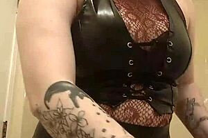 Curvy Woman Applies Makeup While Wearing Lovesense Device