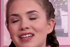 Teen little 18+ april solo slut fingers her pussy