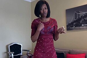 Church going natural african talked into sex for a job!