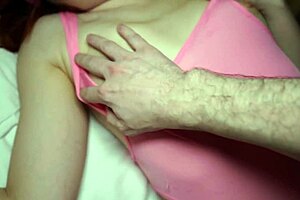 Redhead sucked hard after intense fingering