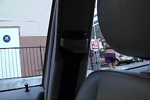 attractive brunette halie james engages in a subtle act at the glory hole