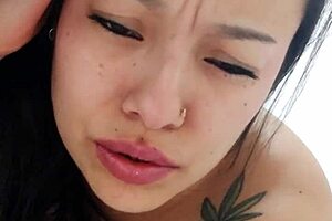 Live vaginal and anal massage on face