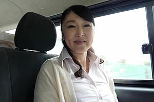 Mature Wife Kyoko Harada Returns for Threesome Sucking and Creampie Fucking