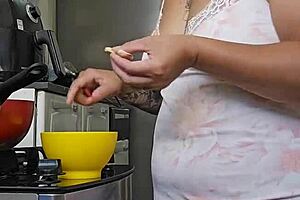 Pregnant Woman Shows Off