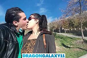 We gave a risky blowjob on the bus and almost got caught