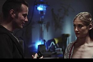 Hot Blonde Tiffany Tatum Freeze Fucked with Overflowing Cum in Mouth