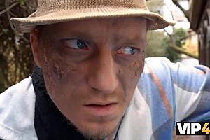 Freaky gardener catches me masturbating in the garden