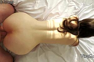 fuck 18+ girl's ass and pussy rough, cum on ass