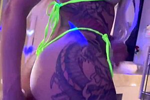 mc had a private party in the motel with the blonde lady