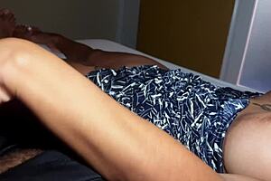 mature latina shares bed for passionate sex with subtitles