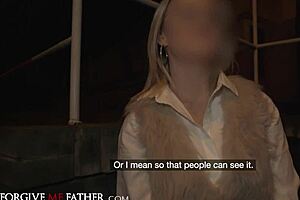 deviante - blonde milf blindfolded and fucked roughly doggystyle