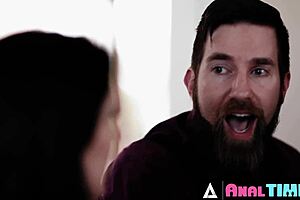 Tattooed Babe Anna De Ville's Ass Pounded During Threesome